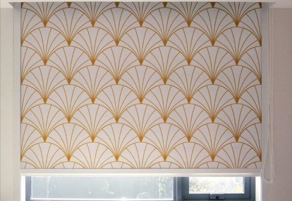 Vintage Art Deco Pattern Roller Blinds for Windows