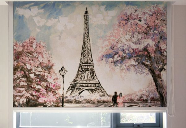 Vintage Paris Floral Charm Roller Blinds
