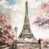 Vintage Paris Floral Charm Roller Blinds
