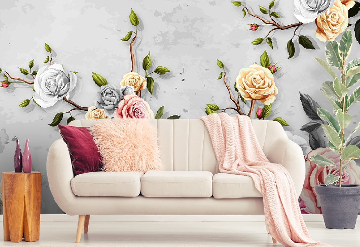 White Pink Rose