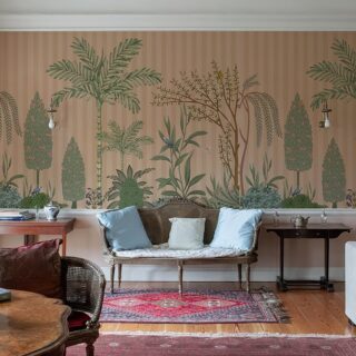Florasia, Calm Canopy with Birds Wallpaper Mural, Customized