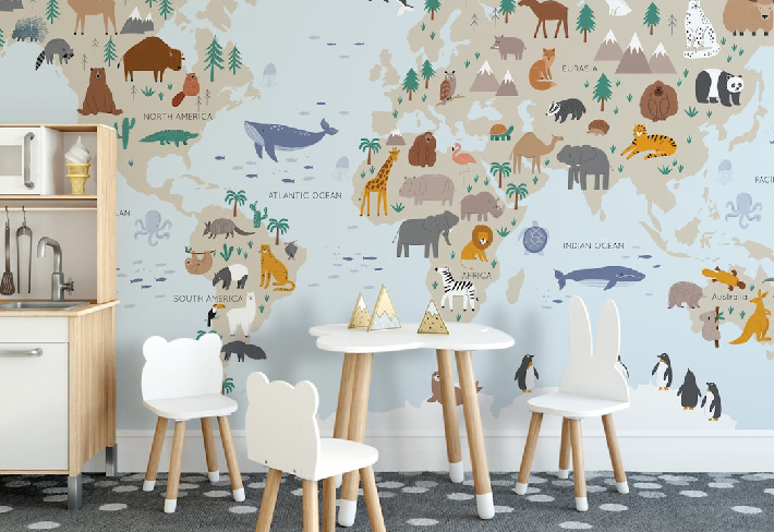 Animal Atlas World Map