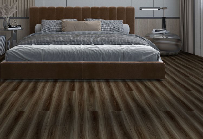 Luxury Walnut Vinyl Flooring in Modern B...