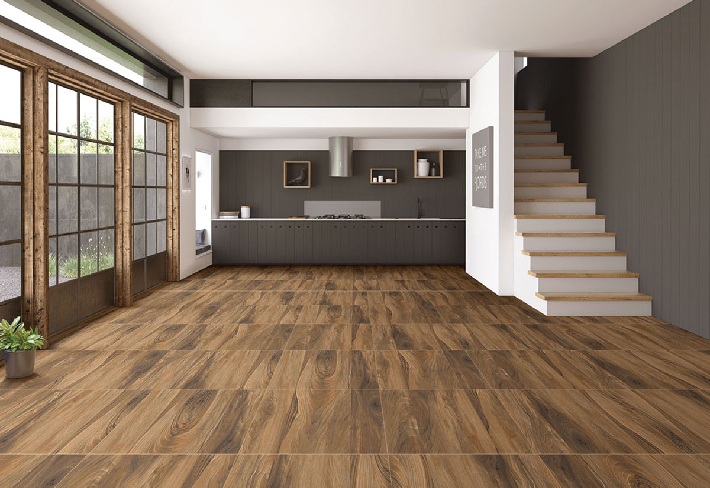 Rustic Brown Porcelain Tiles for Sophist...