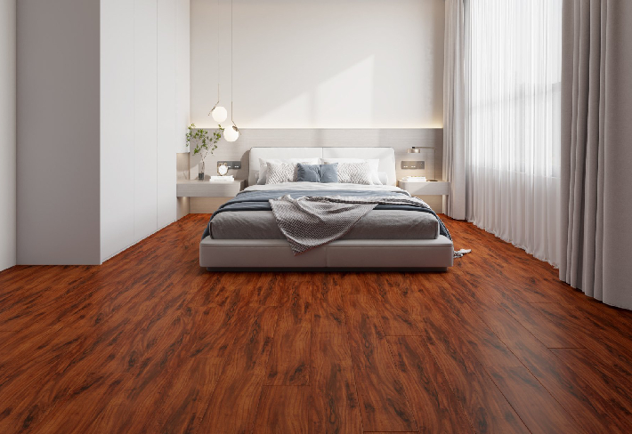 Elegant Teak Wood Vinyl Flooring in Mode...