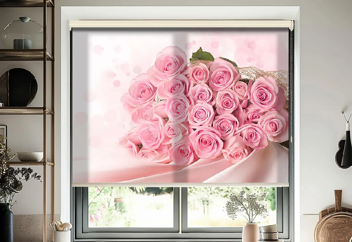 Harmony Rose Patterned Roller Blinds